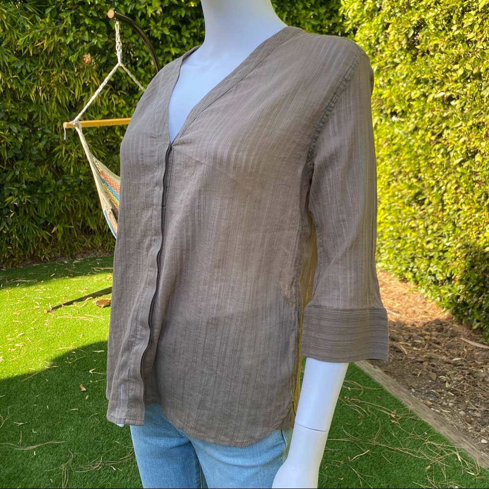 ALLSAINTS Wairyn 3/4 Sleeve Shirt - Picture 8 of 10